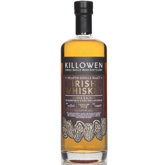 Killowen Peated Rum & Raisin Single Malt Irish Whiskey